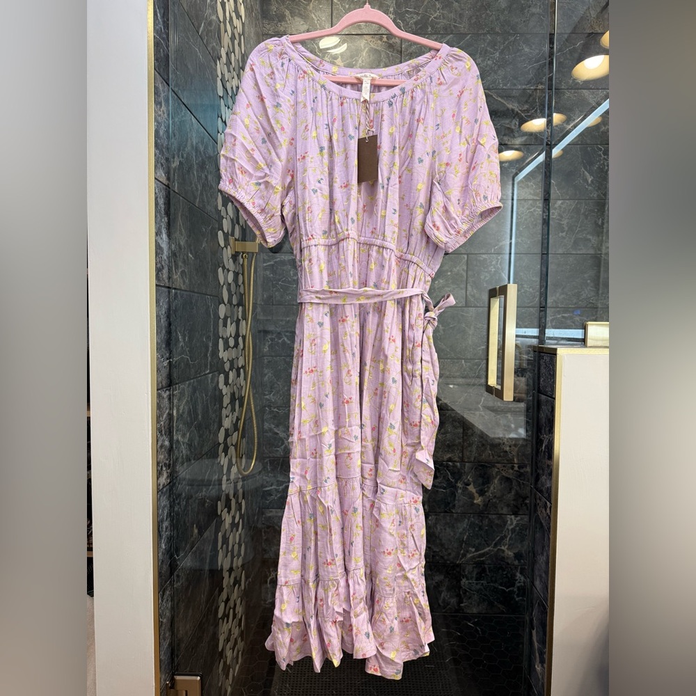 Matilda Jane Enchanted Garden lavander Floral Maxi Dress